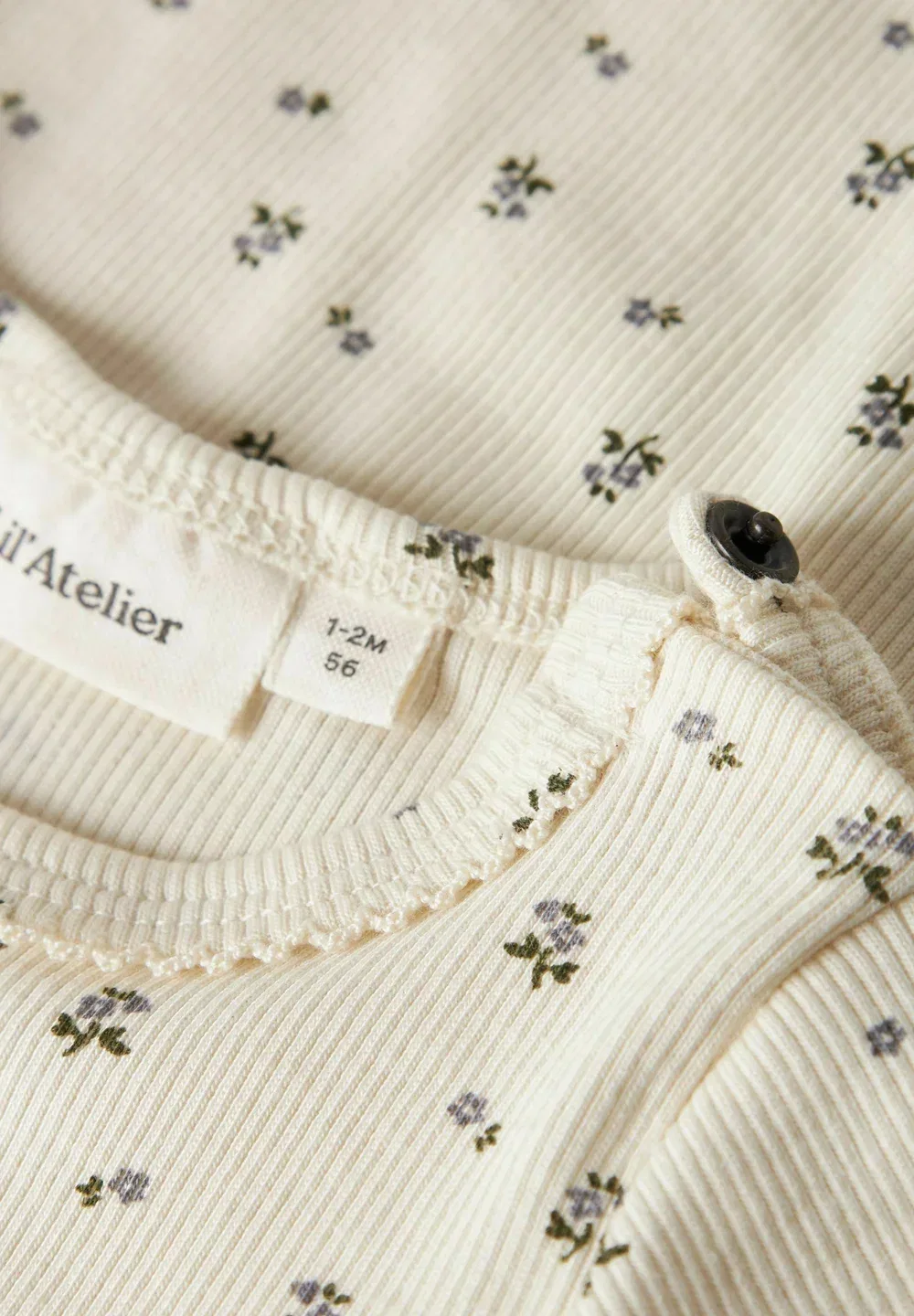 Комбинезон с принтом - для тела Lil' Atelier, Turtledove — фото 3