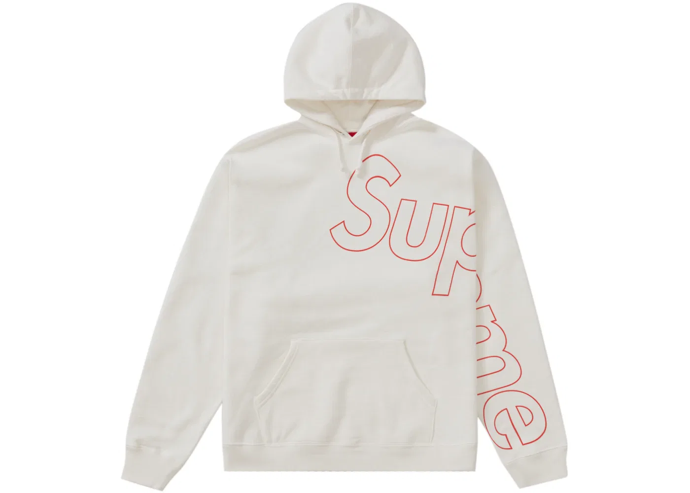 Мужская худи с принтом Supreme White