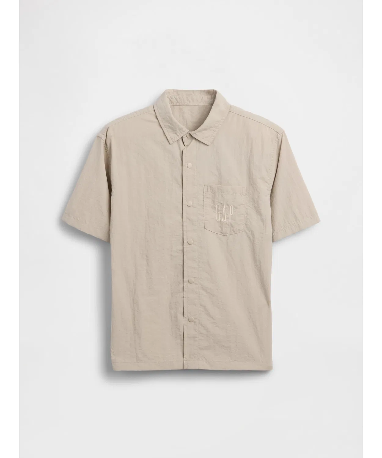 Детская рубашка из переработанного нейлона с коротким рукавом, модель Relaxed Fit GAP, Black — фото 2