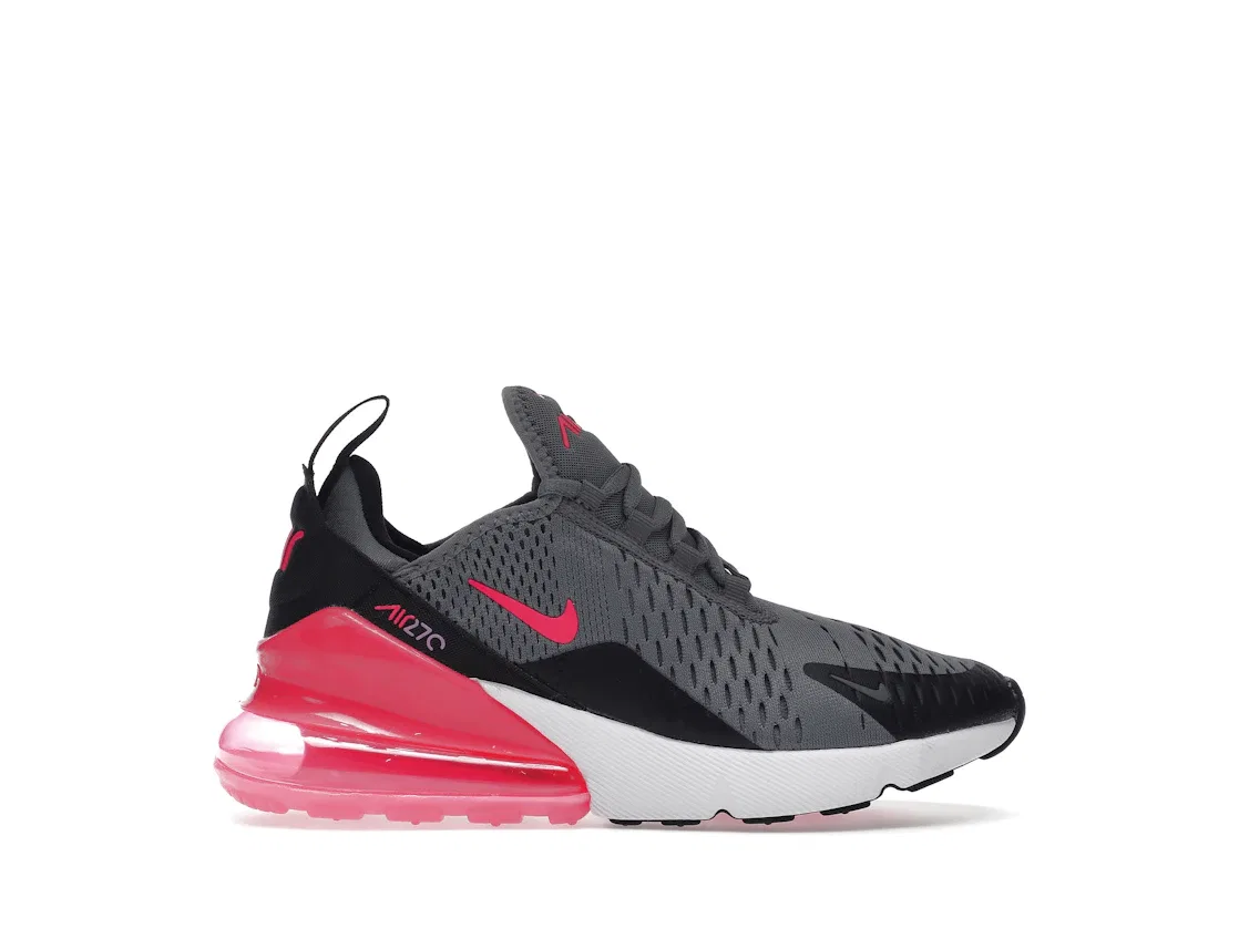 Детские кроссовки Lifestyle с амортизацией Nike Air Max 270, Smoke Grey/Hyper Pink-Black