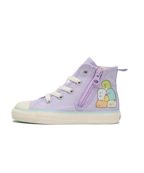 Детские кеды с принтом Converse All Star N Sumikkogurashi Z HI, Lavender — фото 3