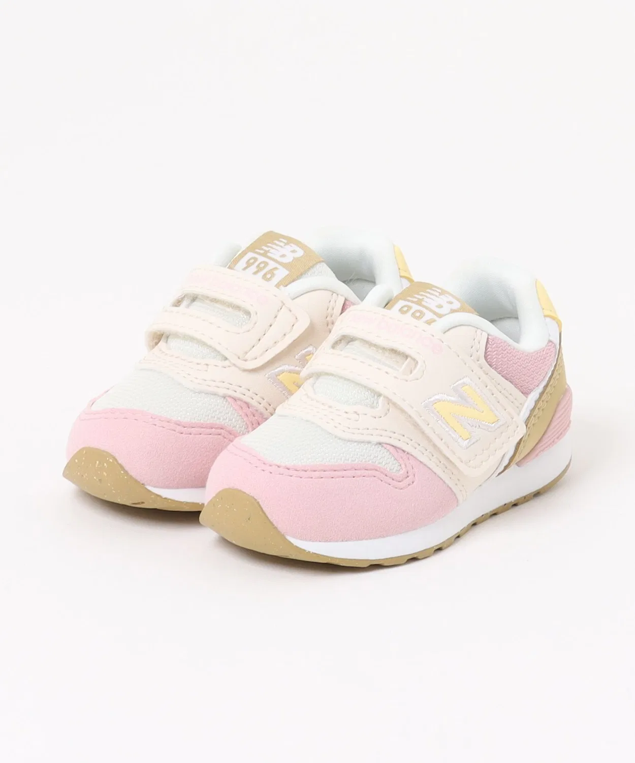 Детские кроссовки с липучкой I996 5MO New Balance, Beige/Pink