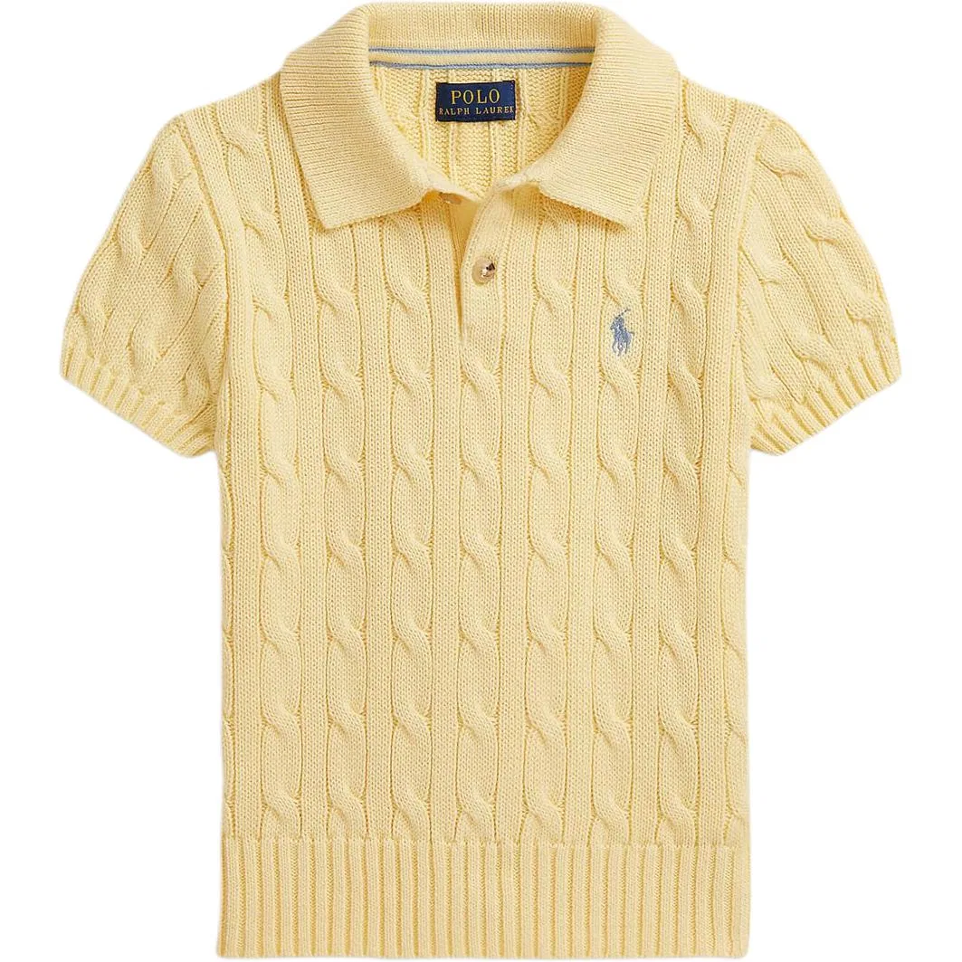Детский свитер с воротником поло Polo Ralph Lauren, Yellow