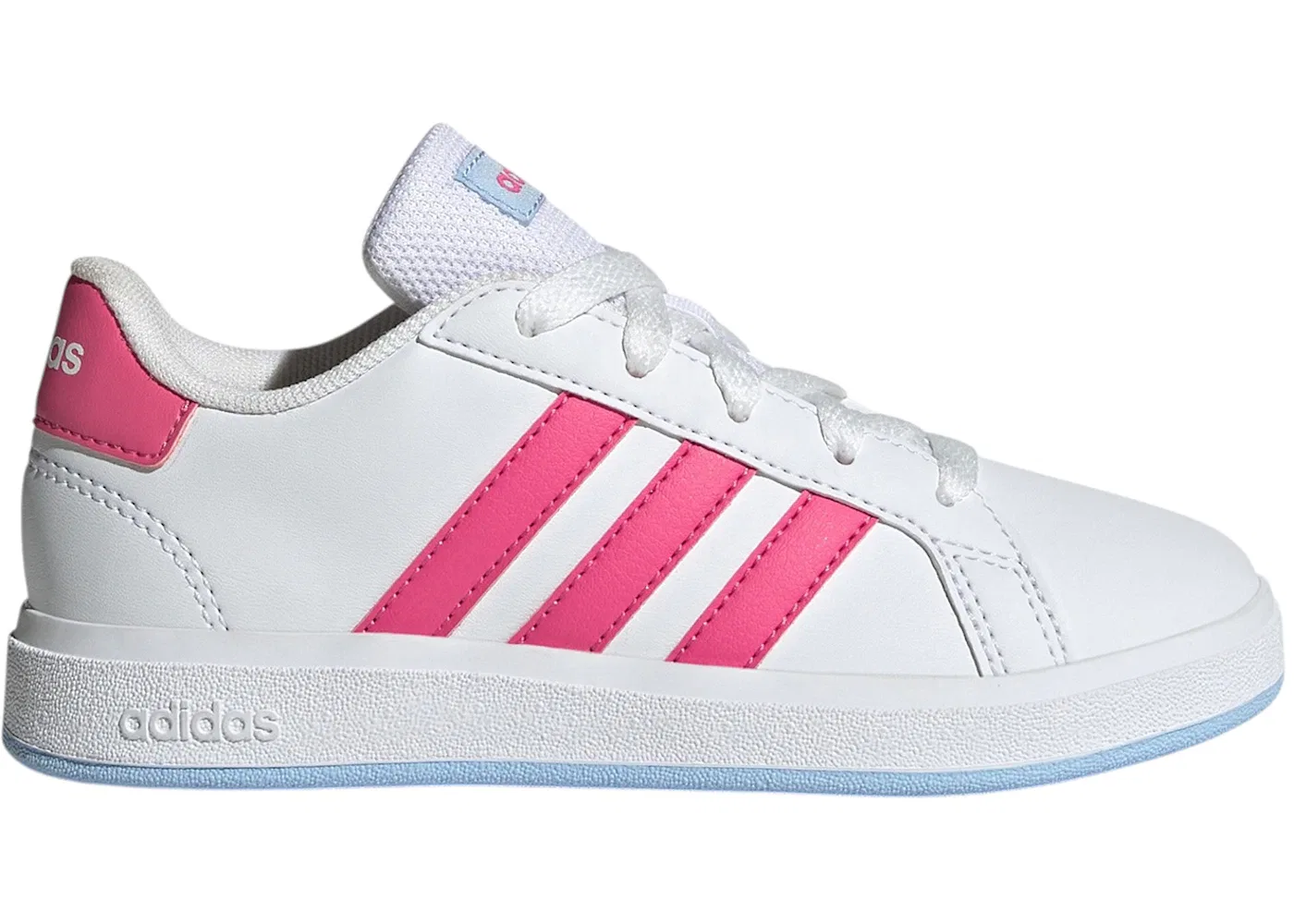 Детские кроссовки Lifestyle Adidas Grand Court, Cloud White/Pulse Magenta/Glow Blue