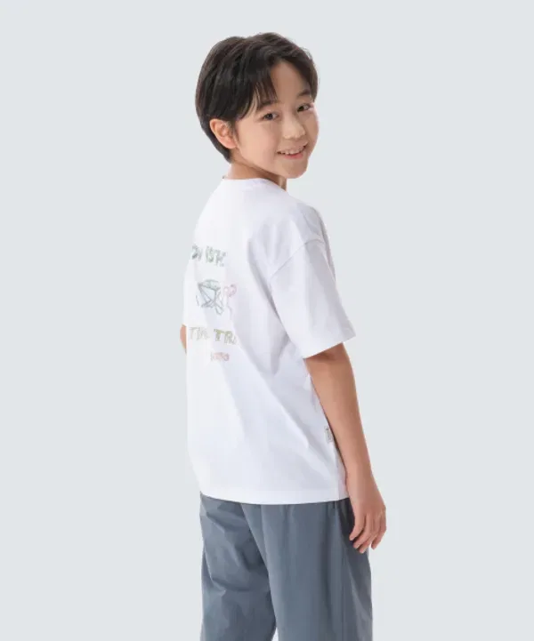 Футболка с коротким рукавом Aerocool Gear, Snowpeak Apparel Kids, белый