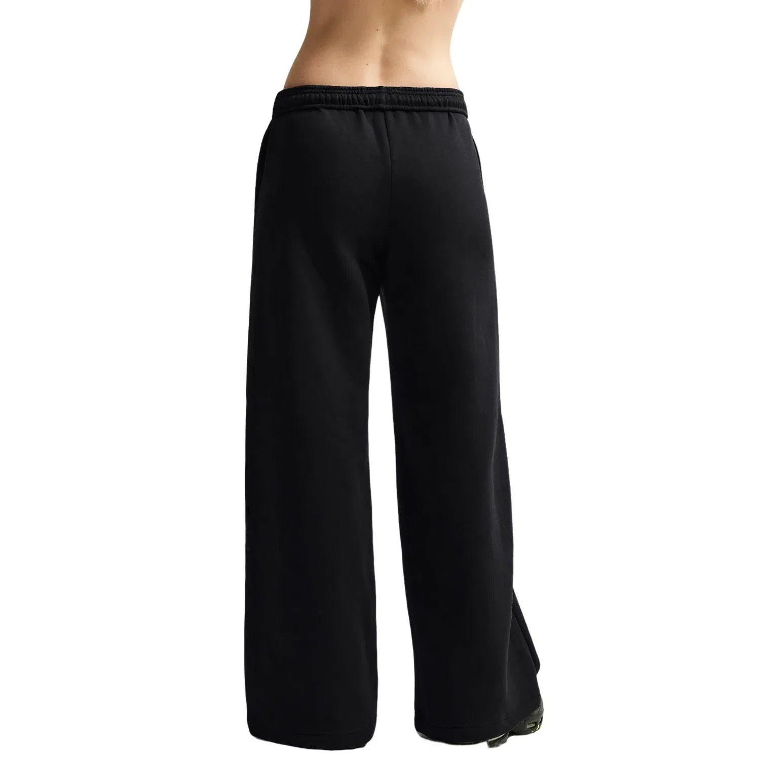 Женские брюки Studio Fleece Medium Weight Mid-Rise Wide-Leg Pants 'Total Black' Nike, Total Black — фото 2