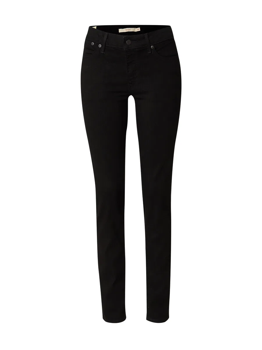 Джинсы LEVI'S Slim fit '712 Slim Welt Pocket' черного цвета