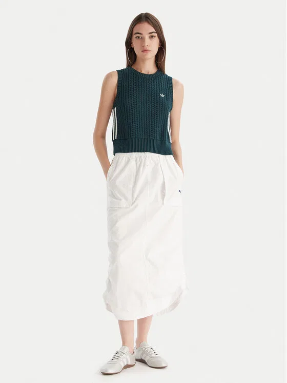 Топ regular fit adicolor Adidas, зеленый — фото 2