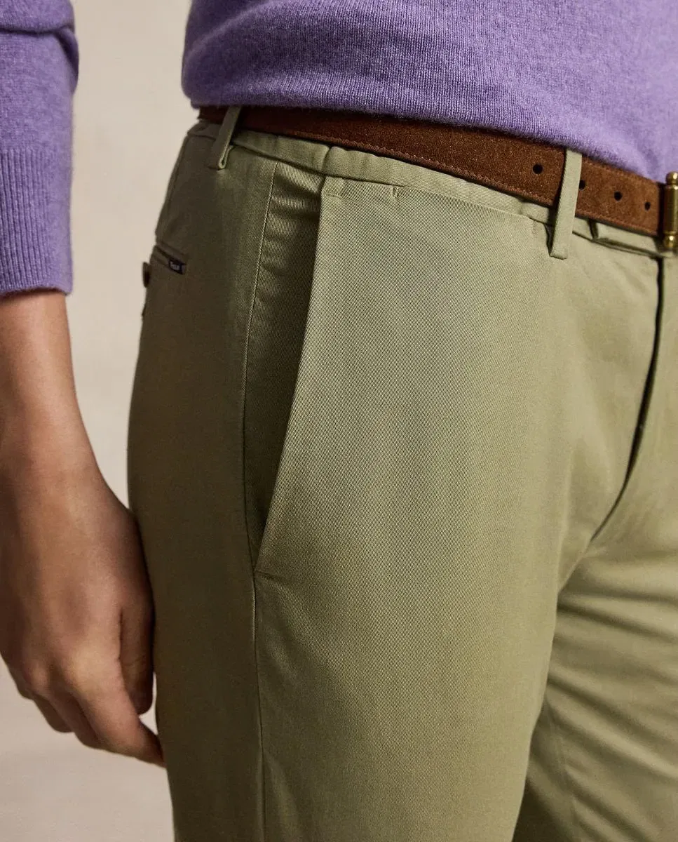 Мужские брюки чинос slim fit эластичные Polo Ralph Lauren, Verde Salvia — фото 4