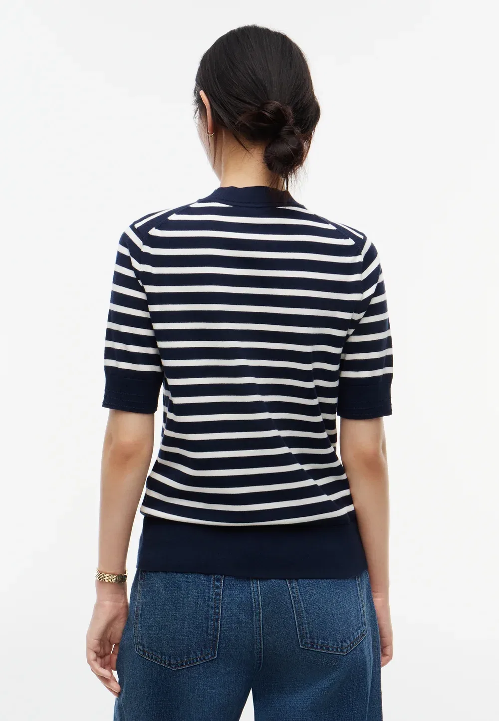Простая футболка Tommy Hilfiger, Dark Blue/Ecru — фото 3