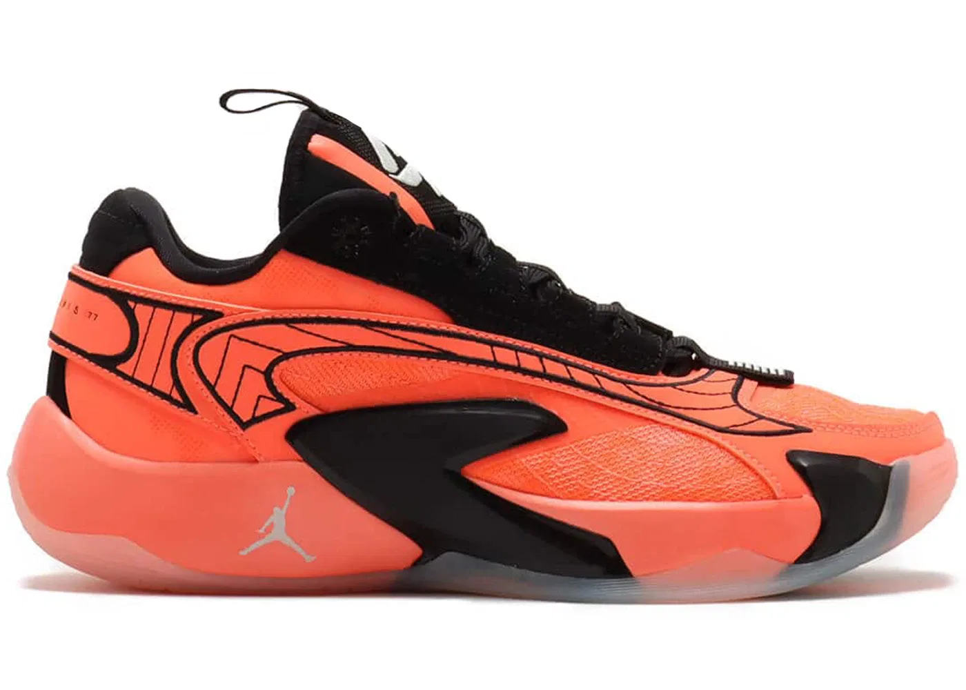 Детские кроссовки для мальчиков с высокой производительностью Jordan Luka 2 Jordan, Bright Mango/Barely Green/Black