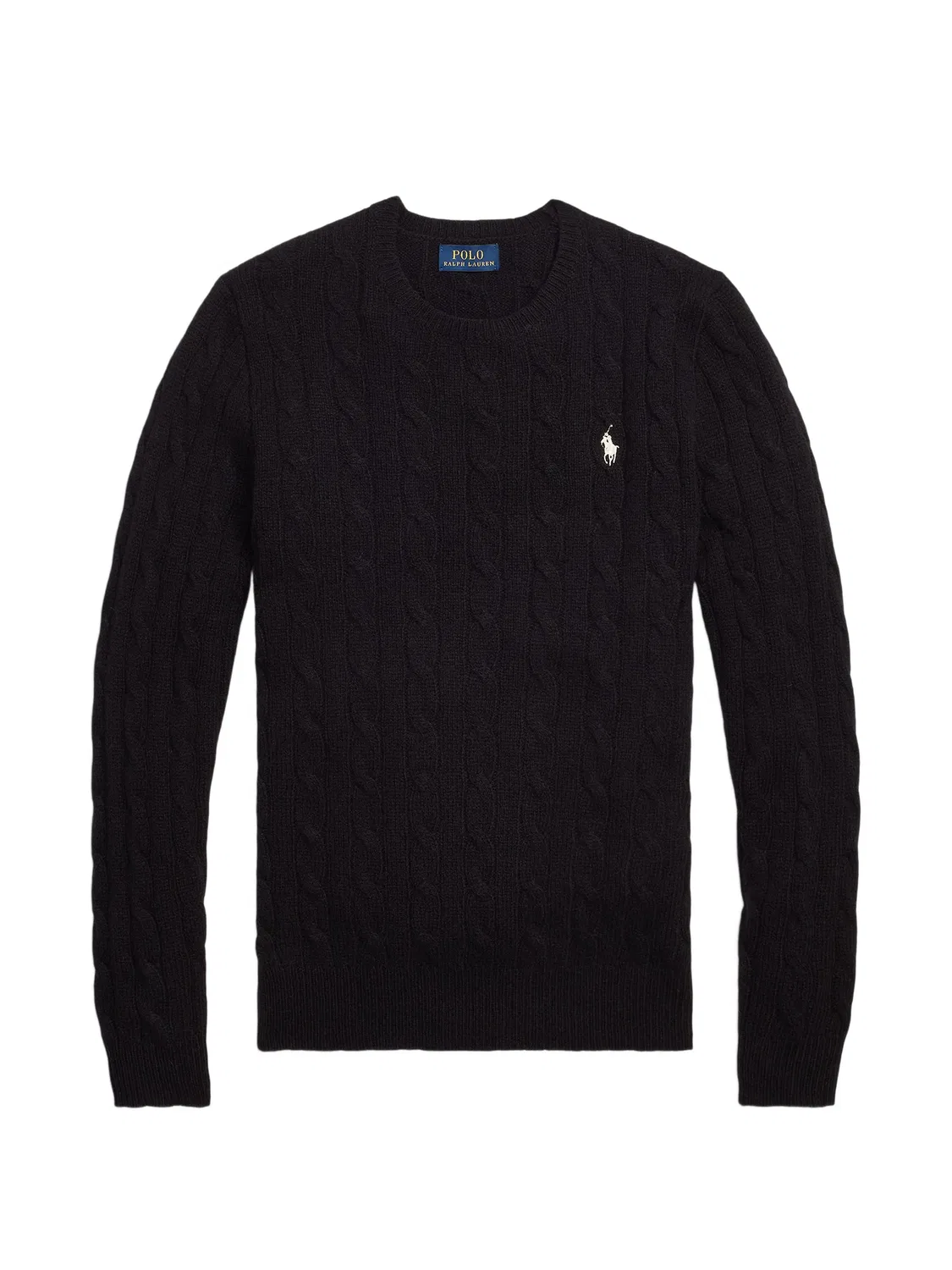 Polo Ralph Lauren Свитер с косами, черный