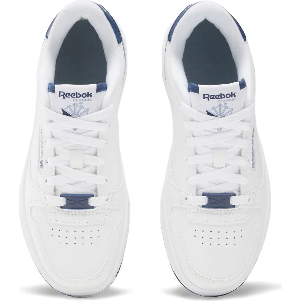 Кроссовки детские Reebok Phase Court для мальчиков, кожаный верх, ретро-стиль, белый — фото 4