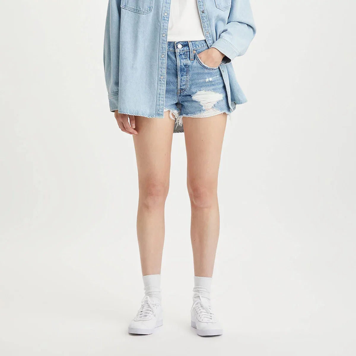 Женские шорты джинсовые с высокой посадкой 501 Original Fit High-Rise Levi's, Quiet Riot