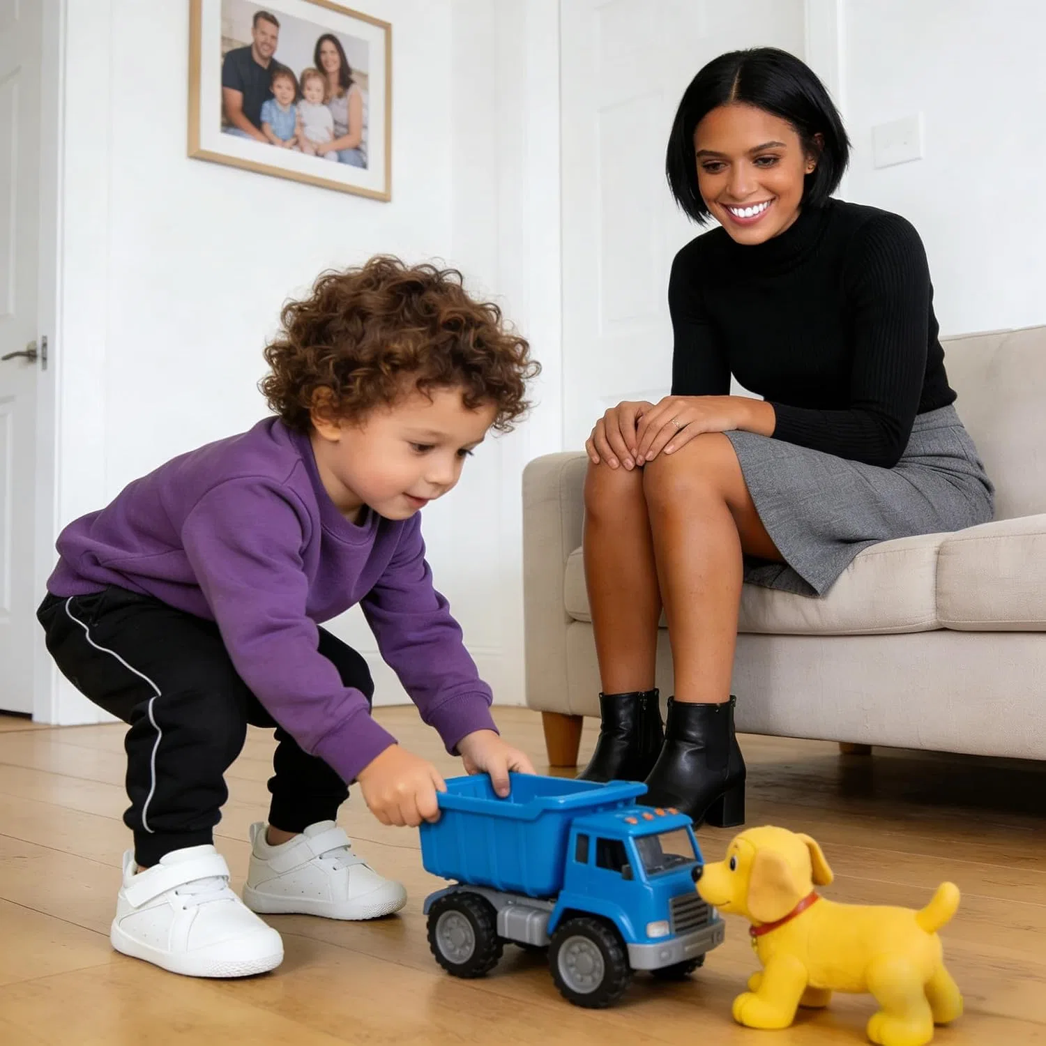 Детские кроссовки для мальчиков и девочек с высоким верхом Ukicbaby, White — фото 2