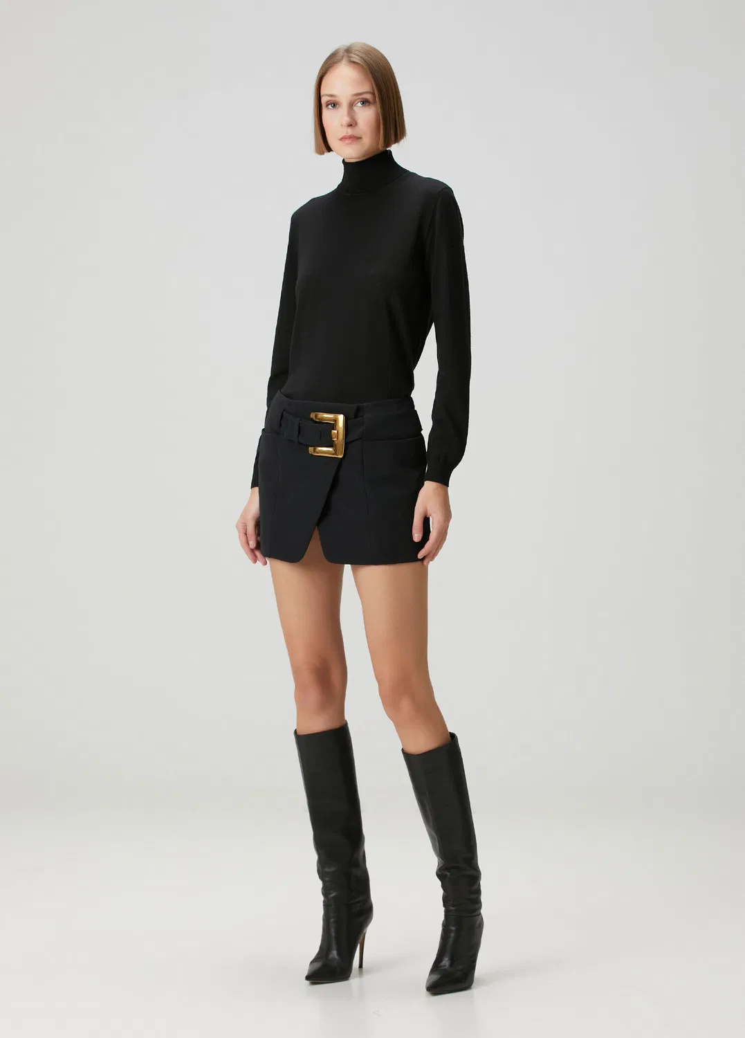 Юбка мини Balmain, черный