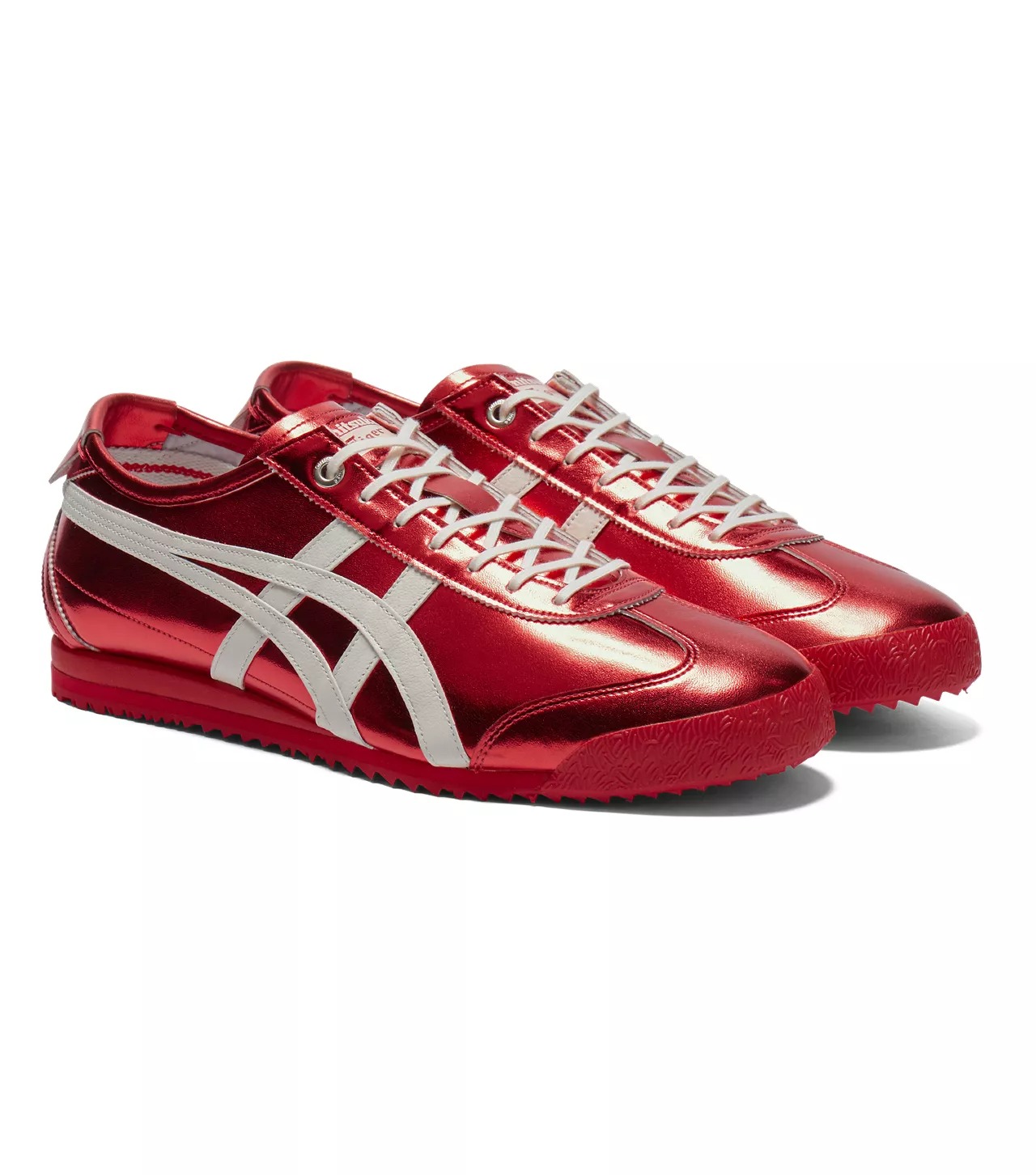 Кроссовки Onitsuka Tiger Mexico 66 SD Metallic Series, красный/кремовый — фото 2