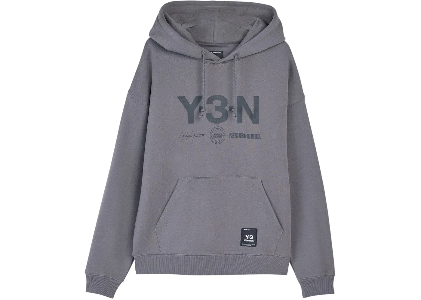 Мужская худи с принтом Adidas Y-3 NBHD Graphic, Granite