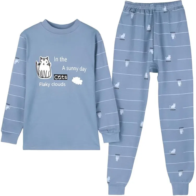 Термобелье детское с принтом Cotton Gene, Mock Neck White Cat