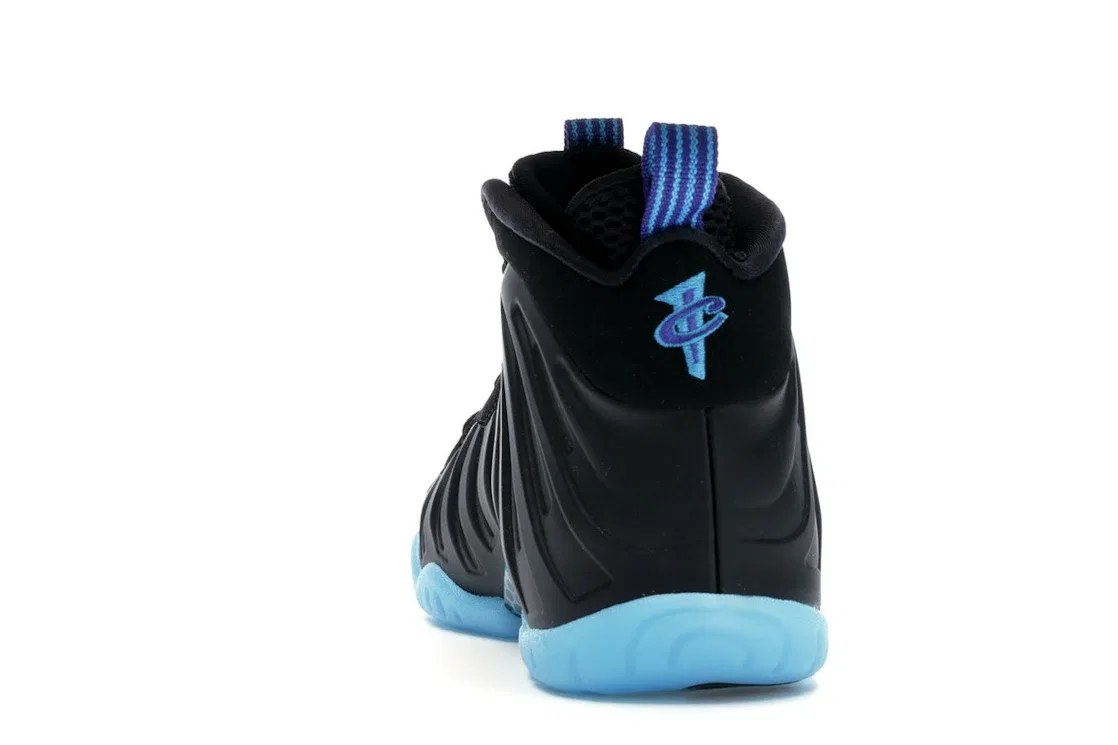 Детские кроссовки для мальчиков с принтом Nike Air Foamposite One Nike, Color: Black/Blue Lagoon-Concord-Blue Chill — фото 4