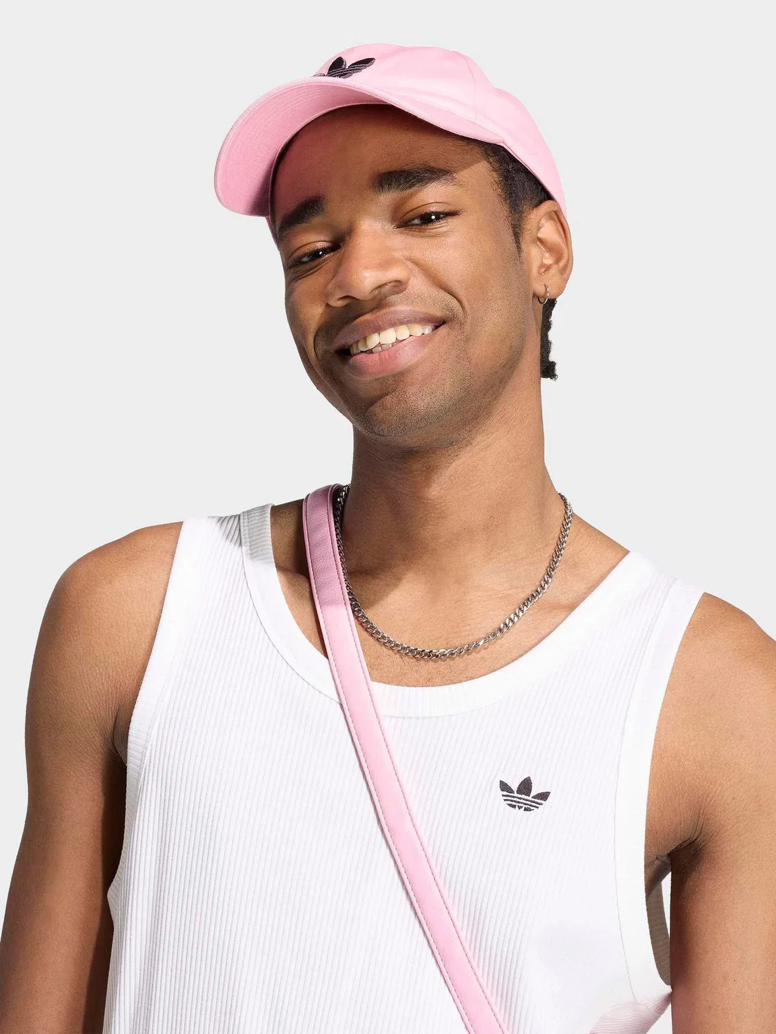 Топ-майка Essentials, adidas Originals, белый