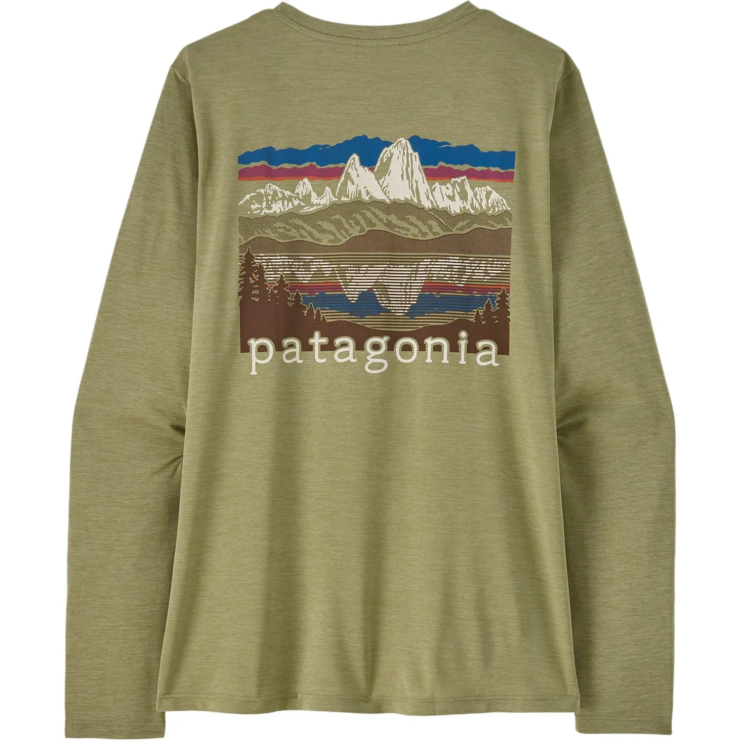 Женская футболка с коротким рукавом из быстросохнущей ткани Capilene Quick Dry Patagonia, Glacier Blue Light Glacier Blue X-Dye — фото 3