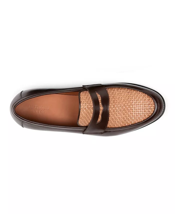 Мужские лоферы Mercer Slip On из кожи с прорезью для монет Anthony Veer — фото 3