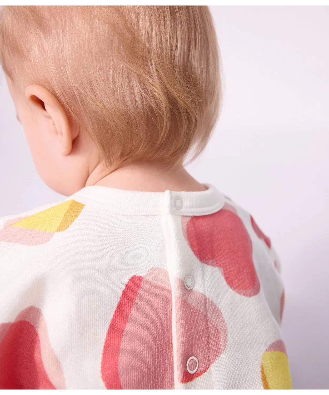 Детский свитшот с длинным рукавомс принтом PETIT BATEAU, White — фото 3