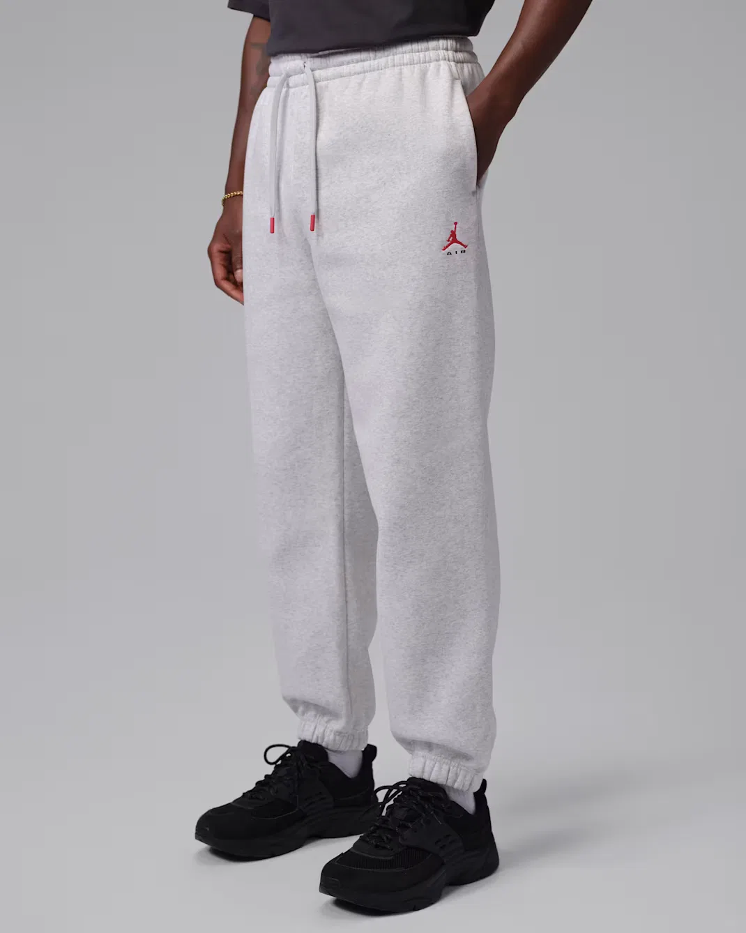 Мужские брюки Jordan Brooklyn, Neutral Grey/Heather/University Red