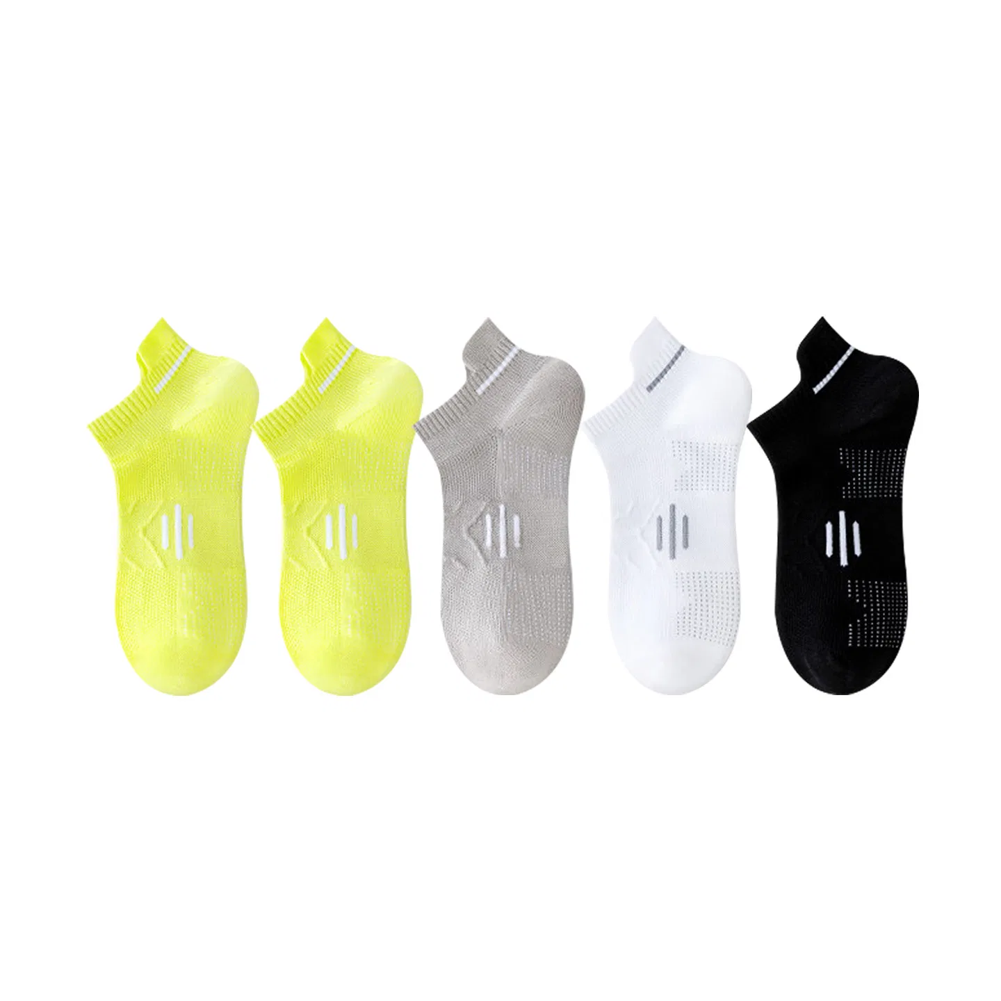Детские носки-следы MINISO, Light Gray+White Gray+Green+Green+Black
