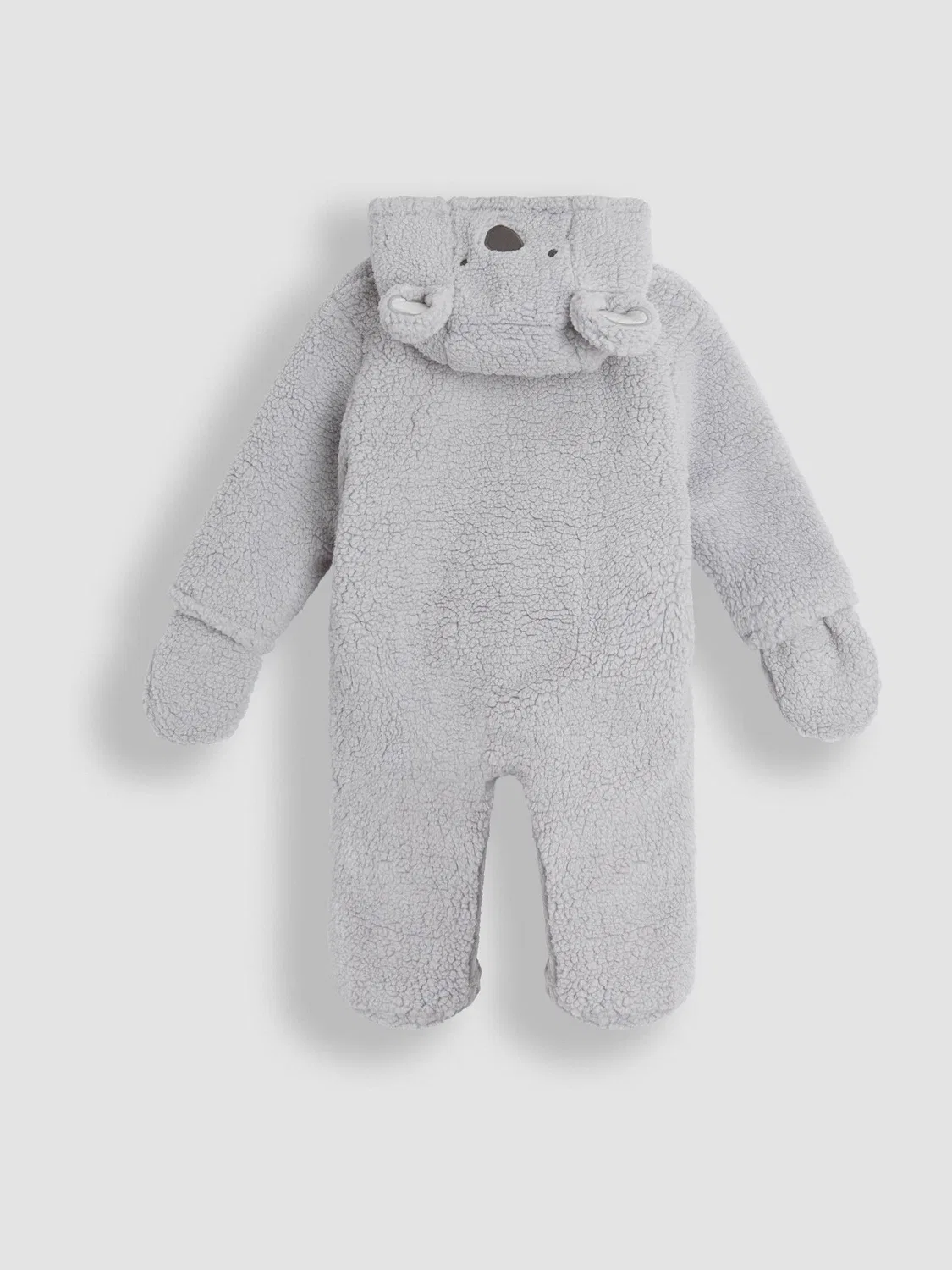 Комбинезон-конверт с капюшоном-коалой, JoJo Maman Bébé, серый — фото 3