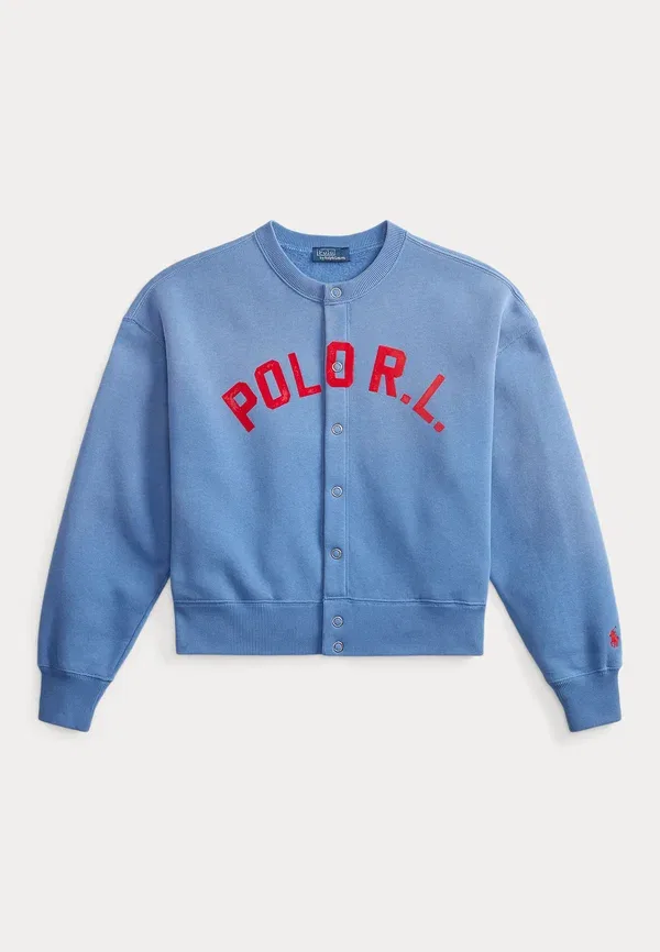 Кардиган с принтом Logo Snapped Cardigan Polo Ralph Lauren, Nimes Blue, синий — фото 4