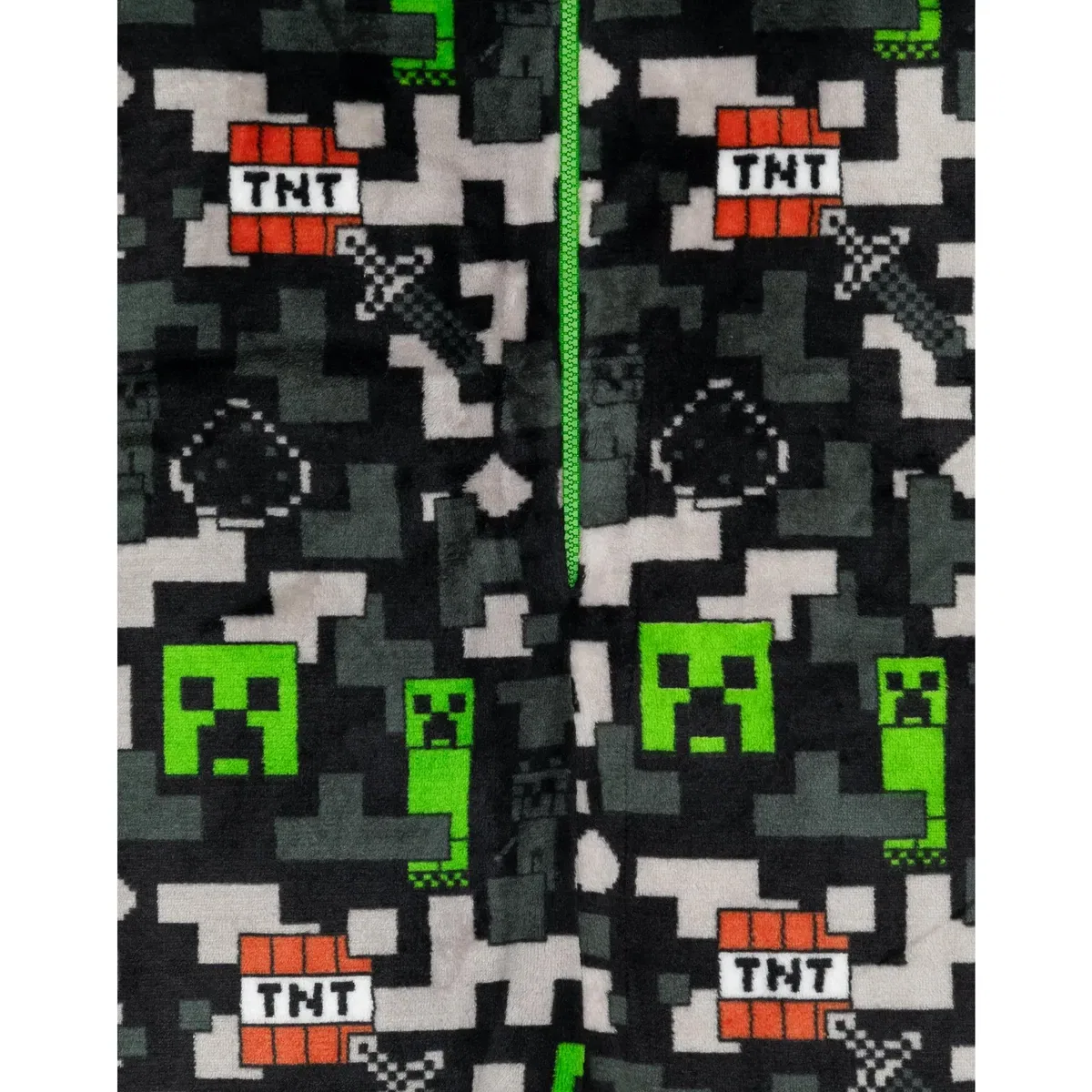 Детский боди-комбинезон с принтом Creeper & TNT для мальчиков Minecraft, Green — фото 3