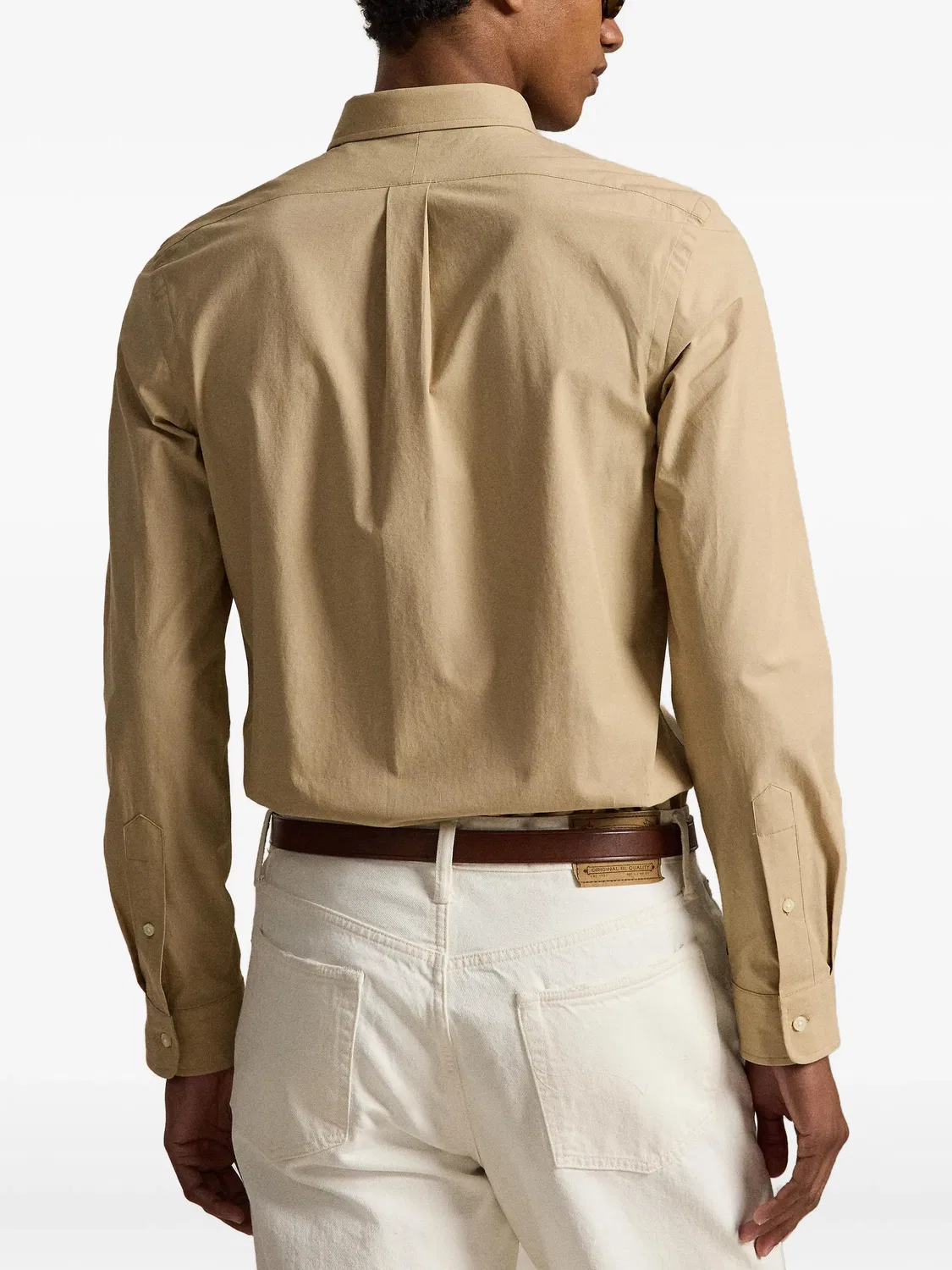 Рубашка из стрейч-поплина Polo Ralph Lauren, нейтральные — фото 3