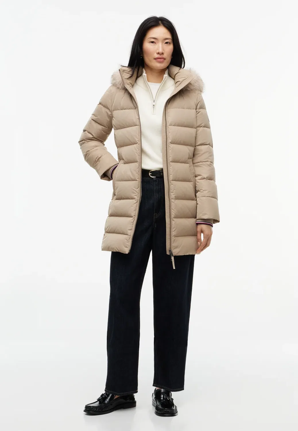 Пуховое пальто Tommy Hilfiger, Limestone Shade