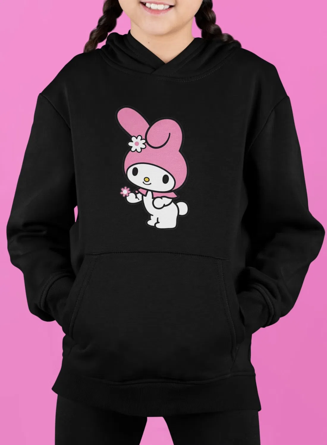 Худи с принтом My Melody для девочек Zoom, пастельный