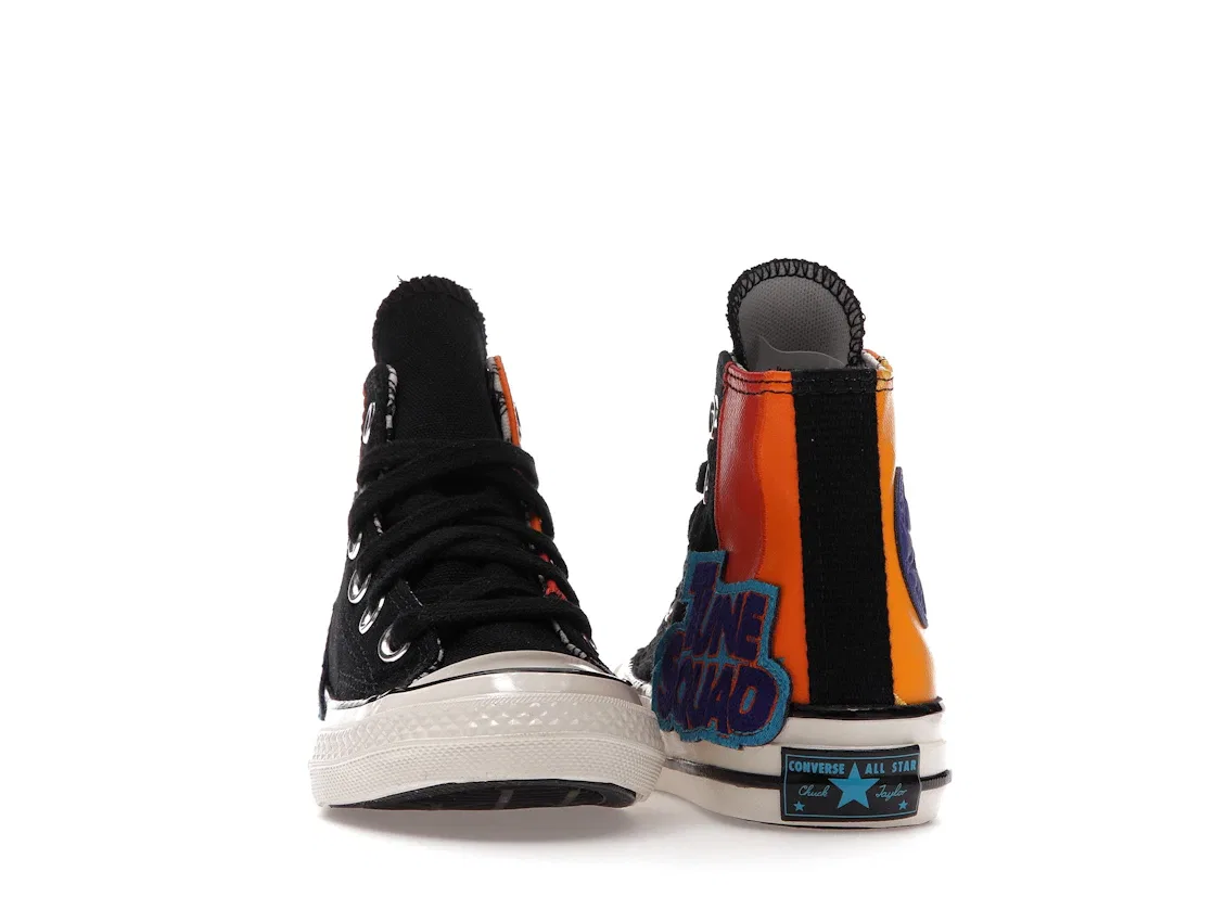 Детские кроссовки высокие Converse Chuck Taylor All Star 70 Hi Tune Squad Space Jam, Black/Mantra Orange/Multi — фото 2