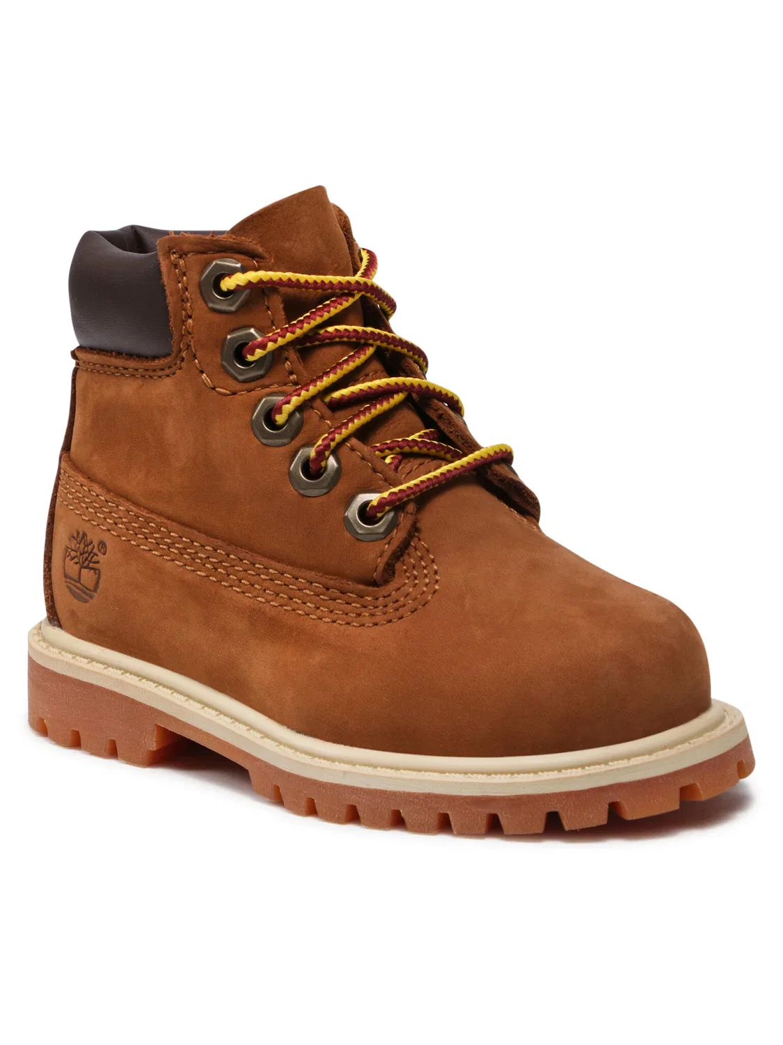 Ботильоны на шнуровке для мальчика In Premium Wp Boot Timberland, коричневый — фото 2