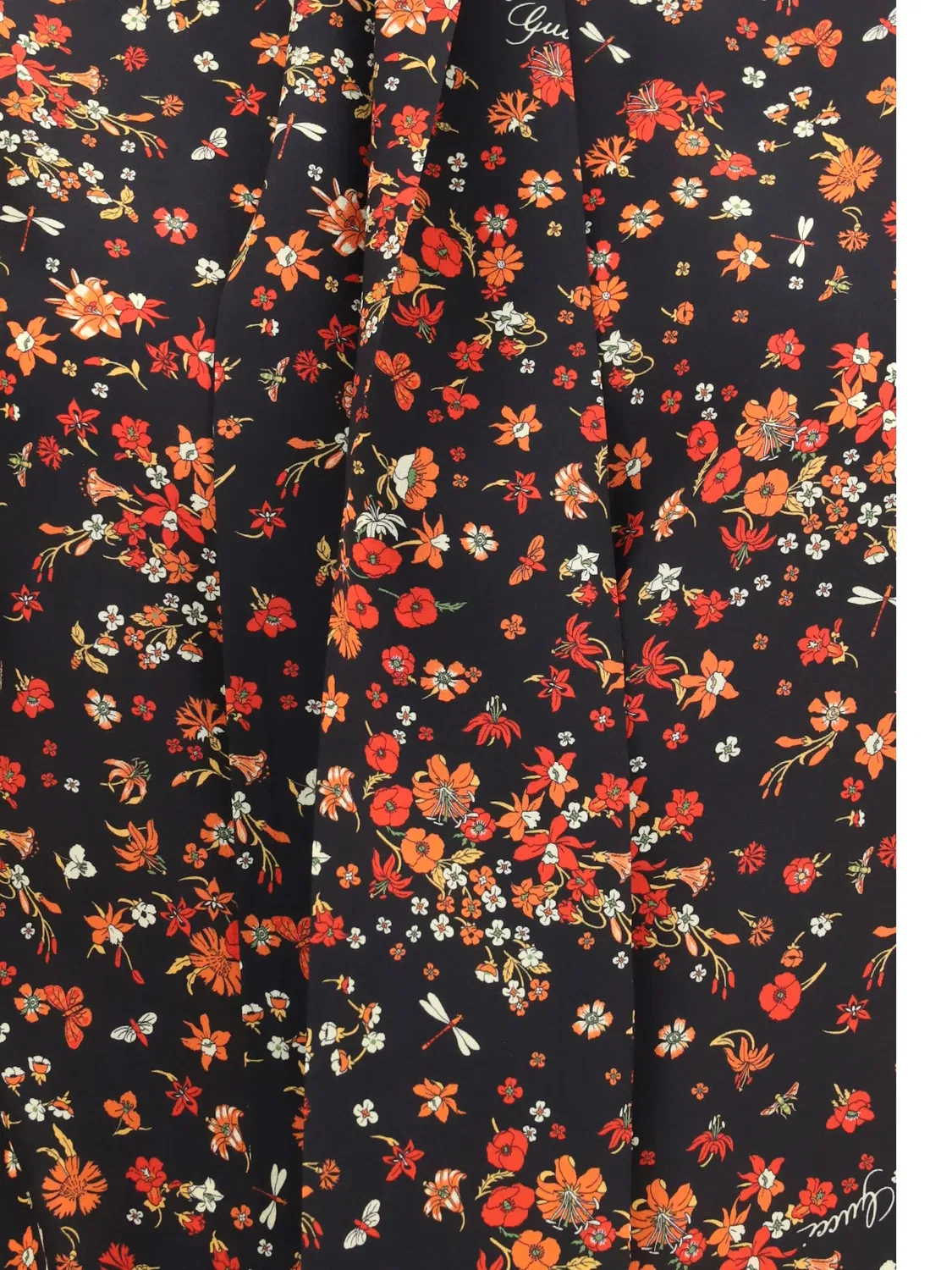Рубашка шелковая черная Gucci, черный — фото 3