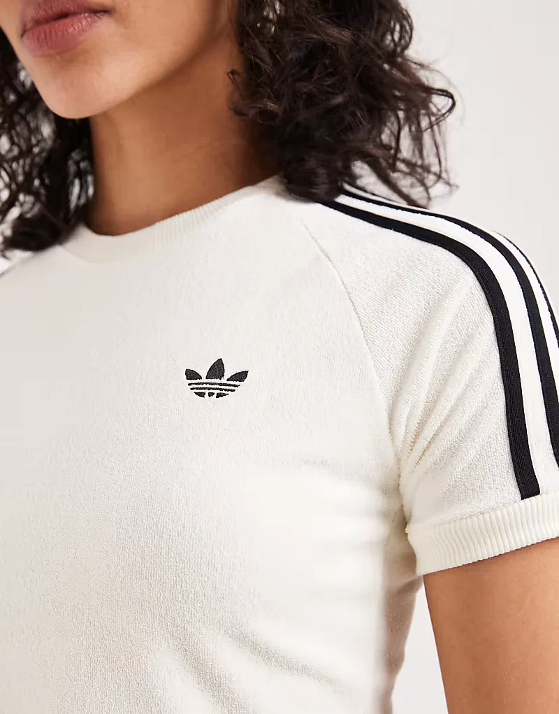 Футболка Adidas Originals Cali, слоновая кость — фото 2