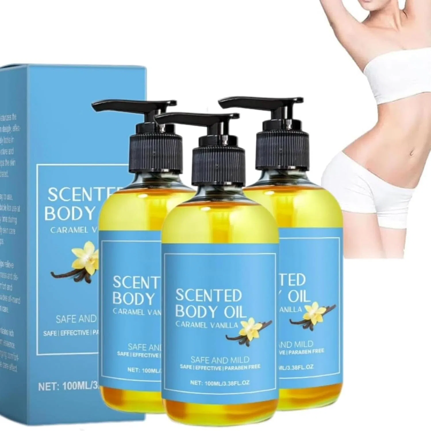 Масло для тела Caramel Vanilla, 3 шт, 140 г Generisch