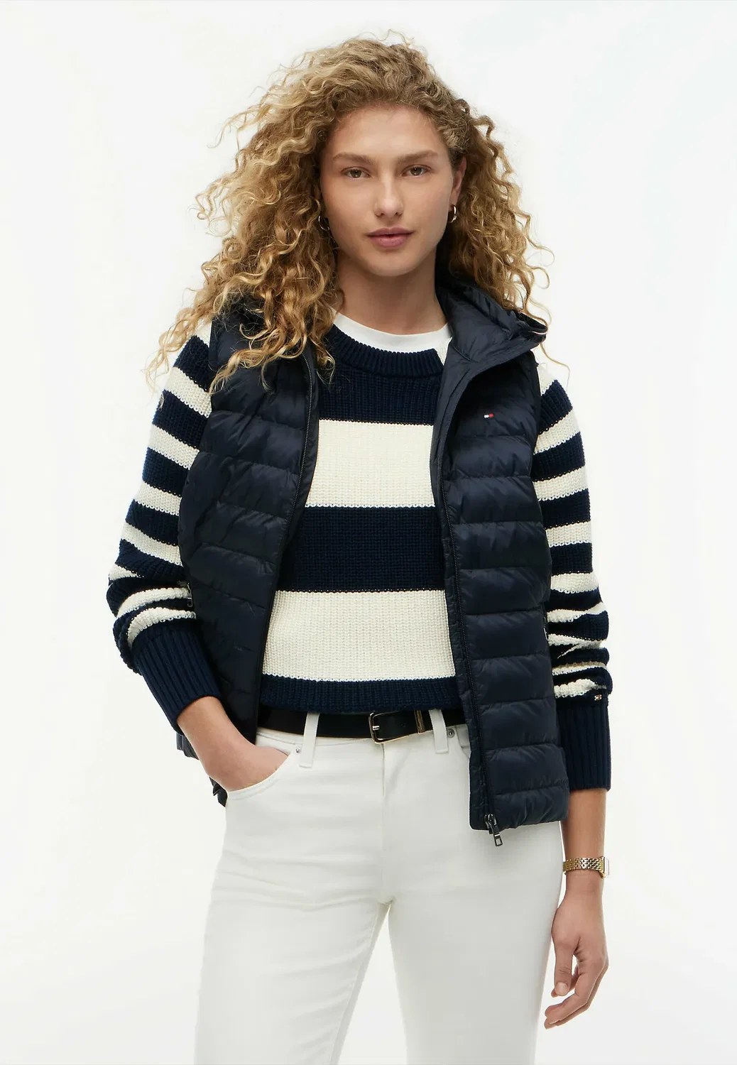 Глубокий стеганый жилет Tommy Hilfiger, Navy Blue