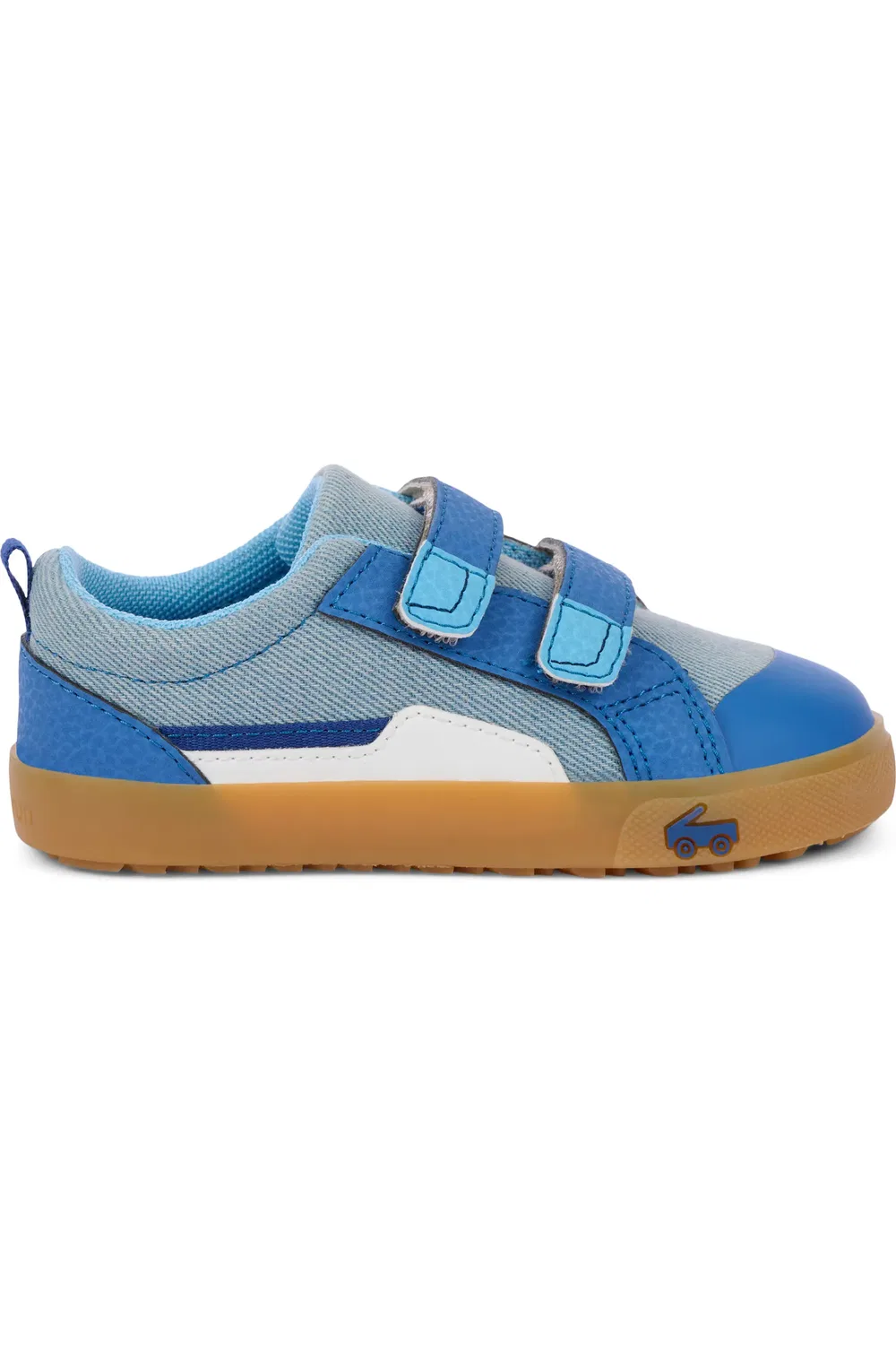 Кроссовки детские на шнуровке Riley See Kai Run, Washed Denim — фото 3