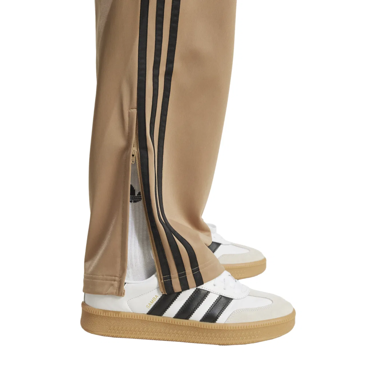Мужские спортивные брюки Woven Firebird Adidas, цвет Cardboard/Black — фото 4