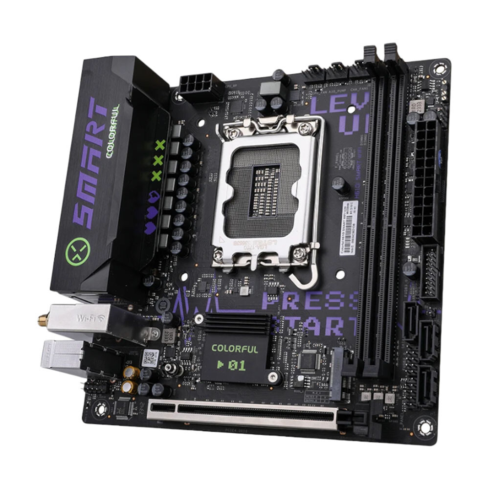Материнская плата Colorful H610I SMART V20, LGA1700, DDR4, Wi-Fi — фото 4