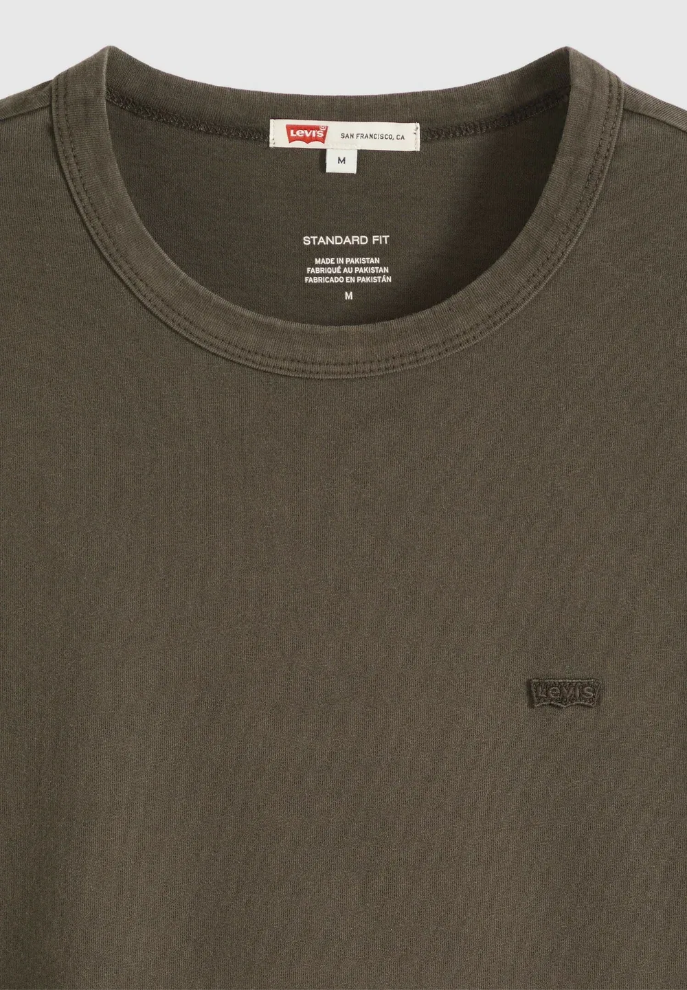 Оригинальная футболка, окрашенная в цвет бордо - базовая футболка Levi'S, Mineral Black - Browns — фото 4
