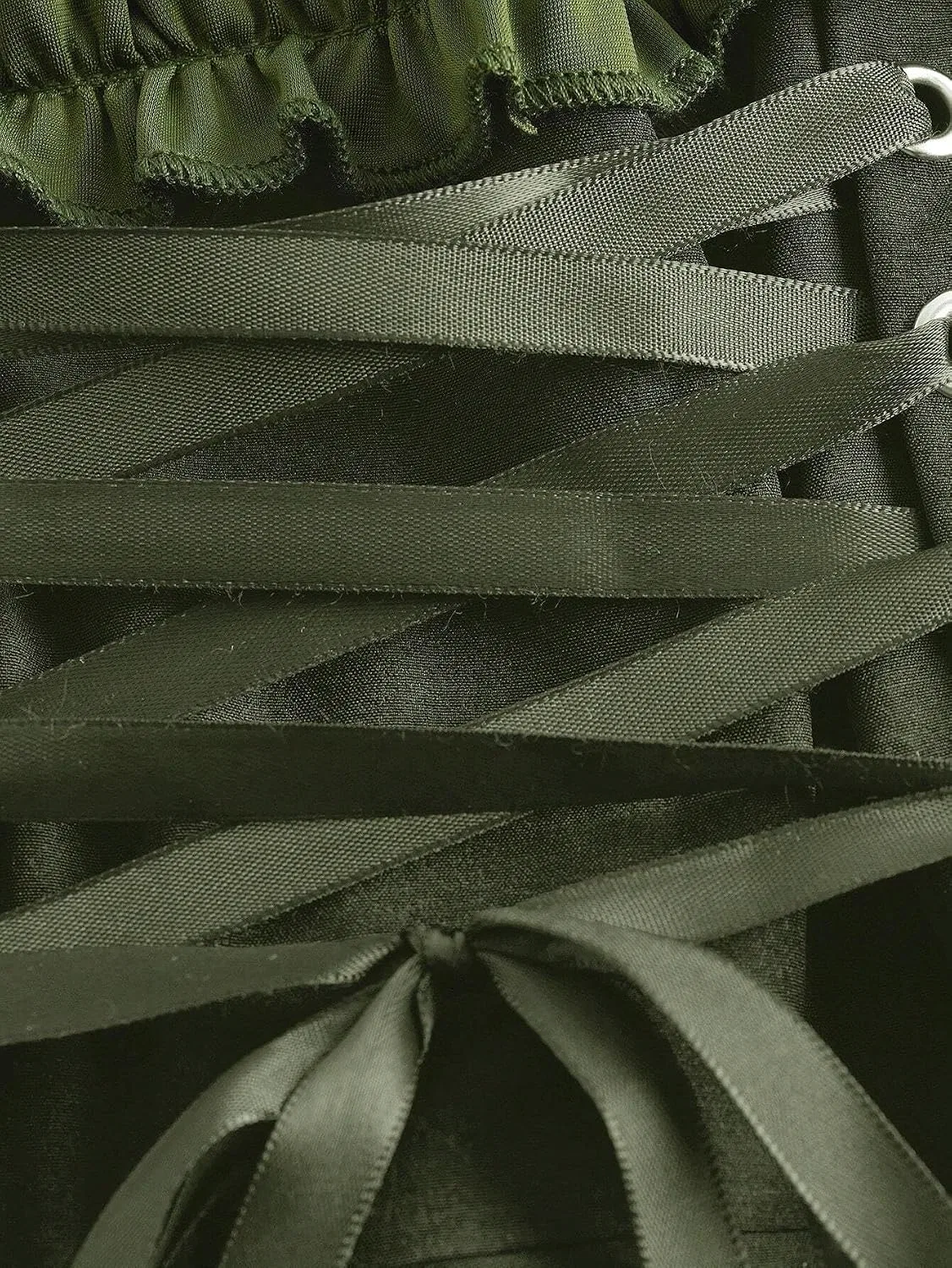Женское повседневное платье с асимметричным вырезом A-line, Army Green — фото 4