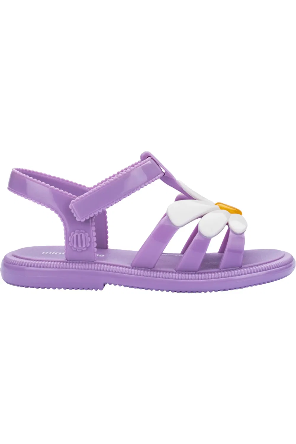 Сандалии детские с цветочными аппликациями Hip Bloomy Jelly Mini Melissa, Lilac/White