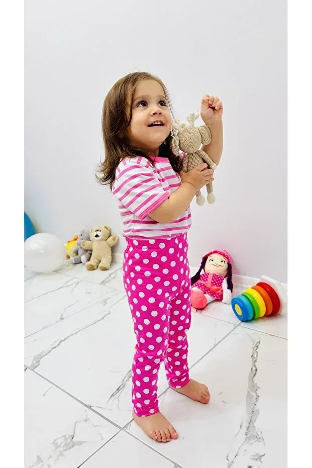 Детские леггинсы для девочек хлопковые Td Collection, Pink