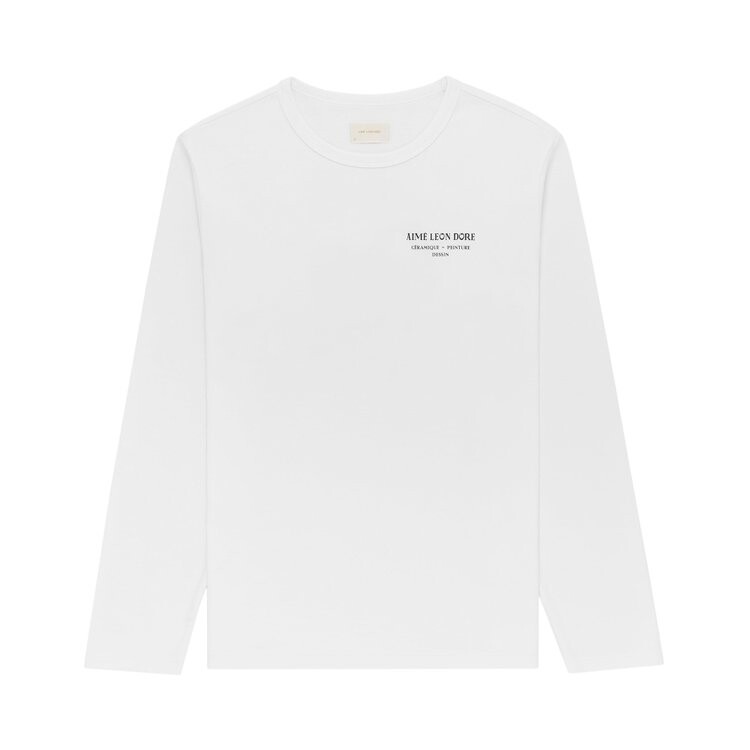

Лонгслив Aimé Leon Dore Long-Sleeve Artiste Tee 'Bright White', белый